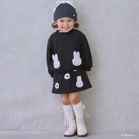 プティマイン(petit main)【miffy】お花刺しゅうスカパン