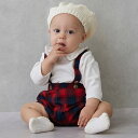 プティマイン(petit main)衿刺しゅうサロペットセット