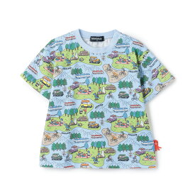 クレードスコープ(kladskap)ピクニック総柄半袖Tシャツ