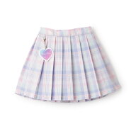 メゾピアノ(mezzo piano)【人気商品再入荷】【直営店で取り扱い無し】チャームつき　チェックプリーツス…