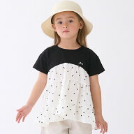 プティマイン(petit main)【リンク】ドッキングティアードTシャツ 子供服 キッズ ベビー 女の子 女子 女…
