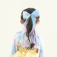 リセマイン(Lycee mine)オーロラビックリボンヘアクリップ【子供服】【キッズ】【女の子】