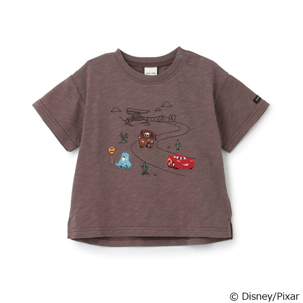 プティマイン(petit main) 【Disney/Pixar】【接触冷感】カーズ / アップリケTシャツ 子供服 キッズ ベビー 女の子 女子 女児 男の子 男子 男児 通園 通学