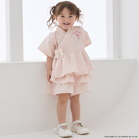 プティマイン(petit main)【サンリオキャラクターズ】ペプラムフリル甚平 子供服 キッズ ベビー 女の子 女子 女児 通園 通学
