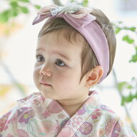 プティマイン(petit main)和風リボンヘアバンド 子供服 キッズ ベビー 女の子 女子 女児