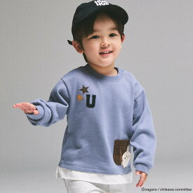 プティマイン(petit main)【アニメちいかわ】星ロゴアップリケポケットTシャツ 子供服 キッズ ベビー 女の子 女子 女児 男の子 男子 男児 通園 通学