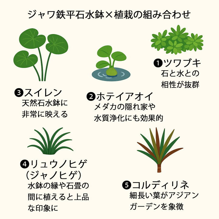 楽天市場】天然石 インドネシア産 ジャワ 鉄平石 水鉢 庭石 石材 鉄平 