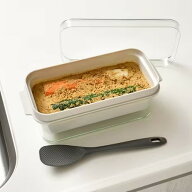 手軽にぬか漬け 水抜きスリット付き ぬか漬け容器 ぬかどこボックス 1kg こだわりのしゃもじ付き LES3201…