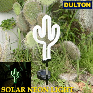 DULTON �_���g�� LED �\�[���[�l�I�����C�g Solar neon light �\�[���[�p�l���t�� �T�{�e�� �t���~���S �p�[���c���[ NB-0543 �ȒP�g����