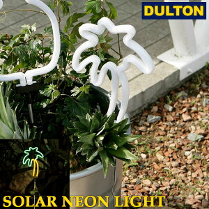 DULTON �_���g�� LED �\�[���[�l�I�����C�g Solar neon light �\�[���[�p�l���t�� �T�{�e�� �t���~���S �p�[���c���[ NB-0543 �ȒP�g����