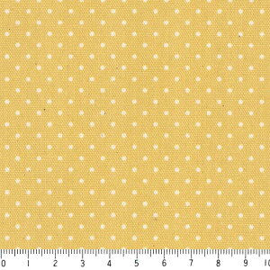 水玉 ドット 1.5ミリ ネガ 6062-21 マスタードイエロー ピンドット 水玉 小 ネガ 白抜き 黄色 イエロー かわいい 女の子 やや厚手 生成り色 晒し白 オックス生地 シーチング生地 布 綿100% 10cm単