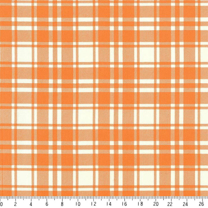 楽天市場 Check On Check チェック オン チェック柄 生地 おしゃれ オックス生地 77 54 オレンジ 橙 かわいい 10cm単位 やや厚手 生成りオックス生地 綿100 110cm 布 入園入学 クッション エプロン バッグ カルトナージュ生地 手芸 手作り生地 付属 用途 商用利用可