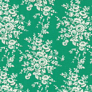 o ԕ n  IbNXn tX 5418-55 EMERALD GREEN GhO[ fleurir rose flower t[ {^jJ Rbgn z [Y KN  IbNX 100 110cm 