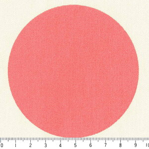 水玉 ドット 9センチ ポジ 5840-56 コーラルピンク 水玉 生地 大 北欧風の大きな ドット ピンク かわいい 女の子 10cm単位 やや厚手 生成りオックス 生地 布 松尾捺染 綿100% 110cm 布 カルトナー