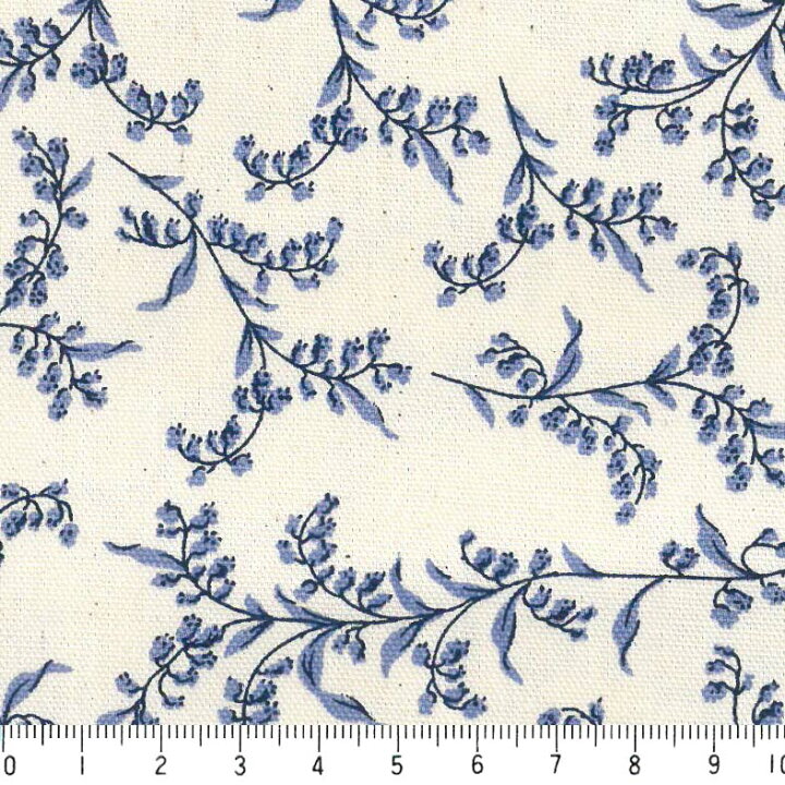 楽天市場 スズラン柄 5414 58 ブルー 花柄 生地 おしゃれ オックス生地 水色 フランス生地の復刻 10cm単位 やや厚手 生成りオックス生地 綿100 110cm布 スズランの日 カルトナージュ 小物 手芸 かわいい 女の子 松尾捺染