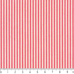 ストライプ 1.5ミリ 4958-59 パーティーピンク ピンストライプ 生地 ピンク かわいい 女の子 10cm単位 やや厚手 生成りオックス 生地 布 松尾捺染 綿100% 110cm 布 カルトナージュ おしゃれ 入園