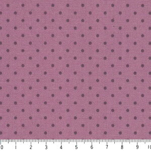 水玉ドット 2ミリ 6599-60 パープル ピンドット 水玉 小 ポジ 紫 パープル 10cm単位 やや厚手 生成りオックス 生地 布 松尾捺染 綿100% 110cm 布 クッション エプロン バッグ ハンドメイド 付属 用