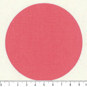 水玉 ドット 9センチ ポジ 5840-63 ダークピンク 水玉 生地 大 北欧風の大きな ドット ピンク 10cm単位 やや厚手 生成りオックス 生地 布 松尾捺染 綿100% 110cm 布 カルトナージュ クロス クッシ