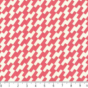 幾何学織り文様 7646-63 ダークピンク ピンク 10cm単位 やや厚手 生成りオックス 生地 布 松尾捺染 綿100% 110cm 布 カルトナージュ クッション バッグ エプロン 手芸 手作り 付属 用途 生地 商