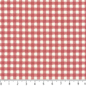 ギンガム 3.5ミリ 3139-69 イングリッシュレッド ギンガムチェック柄 生地 赤 10cm単位 やや厚手 生成りオックス 生地 布 松尾捺染 綿100% 110cm 布 入園入学 インテリア雑貨 バッグ カルトナージ