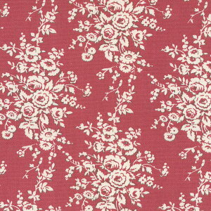 o ԕ n  IbNXn tX 5418-69 ENGLISH RED CObVbh fleurir rose flower t[ {^jJ Rbgn z [Y KN  IbNX 100% 110cm 