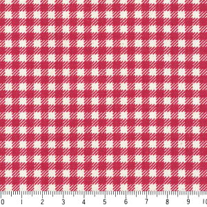 ギンガム チェック柄 生地 おしゃれ オックス生地 3.5ミリ 3139-70 レッド ギンガムチェック柄 赤 10cm単位 やや厚手 生成りオックス 生地 布 松尾捺染 綿100% 110cm 布 入園入学 インテリア雑貨 バ