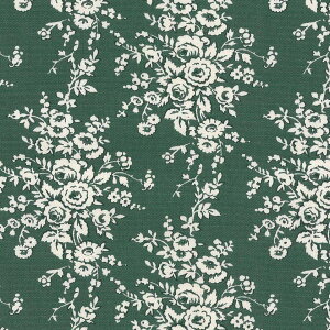o ԕ n  IbNXn tX 5418-75 DARK GREEN _[NO[ fleurir rose flower t[ {^jJ Rbgn z [Y KN  IbNX 100 110cm Jg