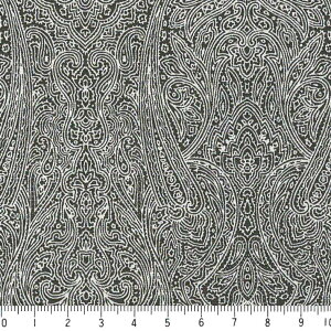 yCY[ 7232-90 CHACOAL `R[ paisley yCY[ n z  IbNX n z  100@110cm Jgi[Wn nassen