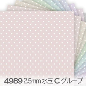 2.5ミリ ドット・水玉（夜） エレガントカラー Cグループ 4989c 2.5mm ピンドット 水玉小 4989an くすみカラー おしゃれ オックス生地 シーチング ブロード 11号帆布 ダブルガーゼ 日本製 生地 布 松尾捺染 綿100％ 10cm単位 カット売り 入園入学 商用利用可