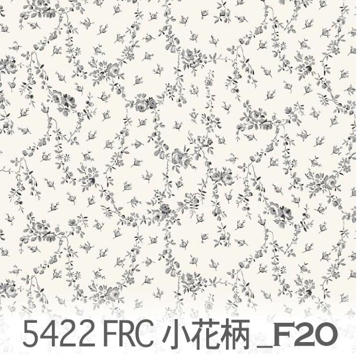 楽天市場】小花柄（petites fleurs）バラ柄 シルバーグレー 5422-f20 