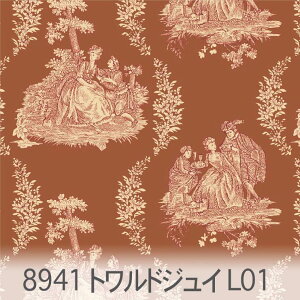 tH[u gEhEWC(toile de jouy ) 8941-l01 ghWC tX̓`Iȕ Jgi[W IbNX V[`O u[h x̔~_(ev) n z  100 10cmP Jb