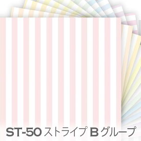 ブロックストライプ ベビーカラー Bグループ st50b 生地 st50 面積比率 50% ロンドンストライプ st50an パステルカラー オックス生地 シーチング ブロード 11号帆布 ダブルガーゼ 日本製 生地 布 松尾捺染 綿100％ 10cm単位 カット売り 入園入学 商用利用可