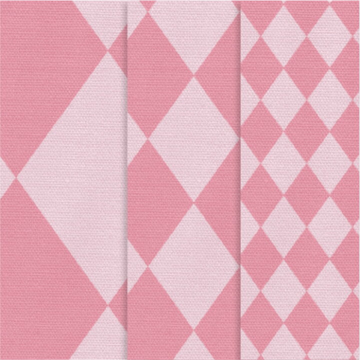 楽天市場】ダイヤ柄 濃淡カラー ピンク系 6085-E18 × B19 ハーリキン  