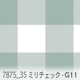 35ミリ ブロックチェック g11.スモークブルー 7875-g11 オックス シーチング ブロード 11号帆布 ev ダブルガーゼ カルトナージュ おしゃれ 生地 check エレガント 生地 布 松尾捺染 綿100％ 10cm単位 カット売り 入園入学 商用利用可