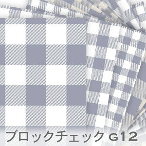 ブロックチェック G12 ブルーグレー ギンガムチェック おしゃれ 生地 モダン オックス生地 生地 布 松尾捺染 綿100% シーチング生地 11号帆布 カルトナージュ check 生地 布 松尾捺染 綿100% 10cm