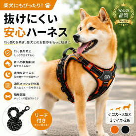 犬用ハーネス 牽引ロープ 抜けない 調整可能 反射材料 胴輪 散歩 外出 小型犬 中型犬 大型犬 通気性 丈夫 安全 訓練 トレーニング しつけ ジョギング 負担軽減 装着簡単 2色 3サイズ