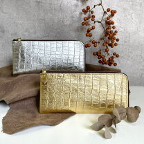 楽天市場】ゴールド クロコ 財布の通販