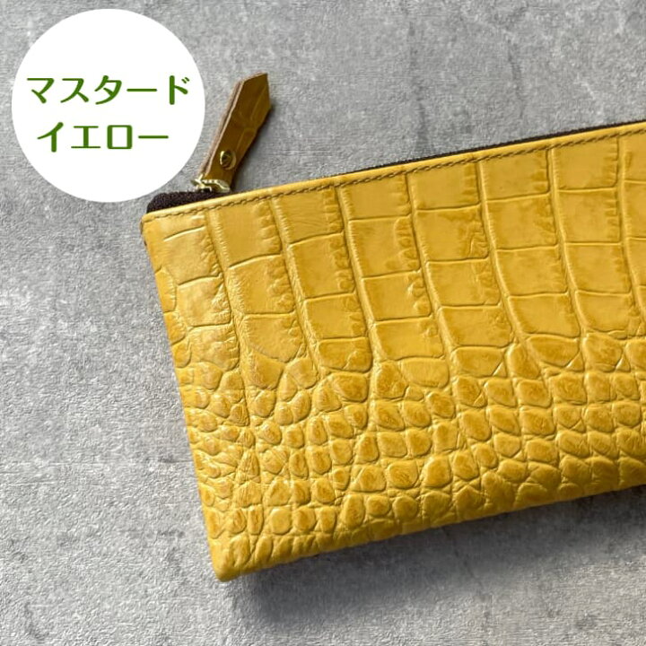 楽天市場】長財布 ピンク クロコダイル型押し 牛革 薄くて軽い ギフト 