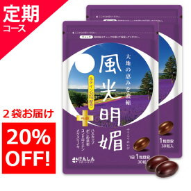 【ポイント10倍＆最大8％OFFクーポン！12/11 9:59まで】 【定期コース】『風光明媚』送料無料 2袋お届けのコース※ポスト投函型メール便でのお届けの為日時指定はおおよその目安となります けんしん サポートサプリ【メール便限定・宅配便不可】