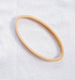木の内枠のみ　刺繍枠 楕円型 5.5cm×11.8cm 内枠 手芸 手芸用品 手作り楕円 楕円枠 枠 角型 木 木材 MDF 刺繍 変形 ネジ式 つまみ式 プレゼント リボン ハンドメイド クロスステッチ パッチワーク キルト DIY 小さい 小型 刺しゅう 幼稚園 入園