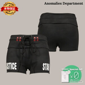 Anomalies Department �y�{���ۏ؁z �V���[�g�p���c �X�g���[�g�n ���f�B�[�X DISTRESSED PRINT DRAWSTRING ATHLETIC SHORTS / BLK