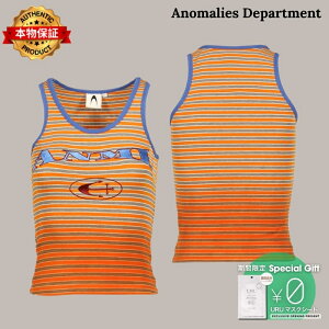 Anomalies Department �y�{���ۏ؁z �V���c �X�g���[�g�n ���f�B�[�X GRADIENT STRIPED COLOR-BLOCKED VEST / ORG