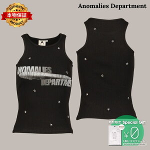 Anomalies Department �y�{���ۏ؁z �V���c �X�g���[�g�n ���f�B�[�X STARRY SKY RHINESTONE RIBBED PRINT VEST / BLK