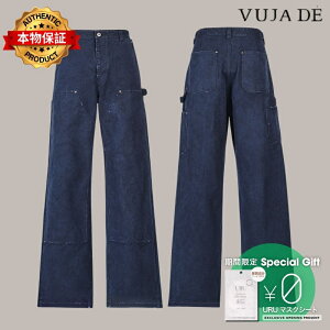 VUJA DE �y�{���ۏ؁z �p���c �X�g���[�g�n �����Y ANDO HEAVY DOUBLE-KNEE PANTS IN CANVAS