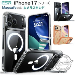 ESR iPhone 17 �P�[�X iPhone Air iPhone 17 Pro 17 Pro Max �J�o�[ �B���J�����X�^���h �J�����R���g���[���{�^���J�o�[ �X�^���h�t�� �n�C�u���b�h HaloLock�t�� MagSafe�ƌ݊��� ���� �R�p�O���[�h�̕ی� ��