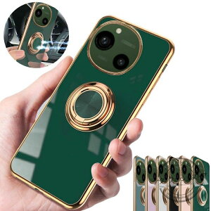 SHARP AQUOS R9 �P�[�X �J�o�[ ���b�L TPU ��̌^�����O�t�� �R �X�g���b�v�z�[���t�� �}�O�l�b�g���ԍڃz���_�[�Ή� �V���v�� �w�ʃP�[�X �V���[�v �A�N�I�X R9 �\�t�g�P�[�X/�J�o�[ �A���h���C
