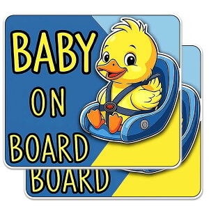 y  }Olbg zxr[CJ[ BABY ON BOARD Ԃ񂪏Ă܂ BABY IN CAR 10×11cm ϋv h UVJbg XebJ[ Ђ _bN xCr[