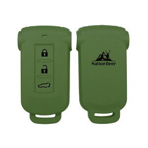 デリカD5 シリコンキーカバー スマートキーカバー 無地 Native Deer FIND YOUR TRAIL 三菱 日産 ニッサン アウトランダー PHEV ekスペースカスタム デイズルークス キーケース ラバー キーカバー アク