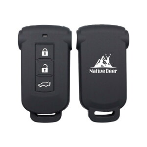 デリカD5 シリコンキーカバー スマートキーカバー 無地 Native Deer FIND YOUR TRAIL 三菱 日産 ニッサン アウトランダー PHEV ekスペースカスタム デイズルークス キーケース ラバー キーカバー アク