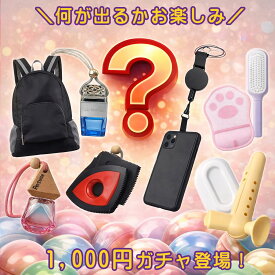 ＜1000円 ガチャ＞【運試しガチャ ディフューザー カーディフューザー 折り畳み式リュック エプロン ワンタッチヘアブラシ スマホストラップ ペット毛取り チェックボード ヘッドライトコーティング剤 リモコンホルダー ドアノブカバー】